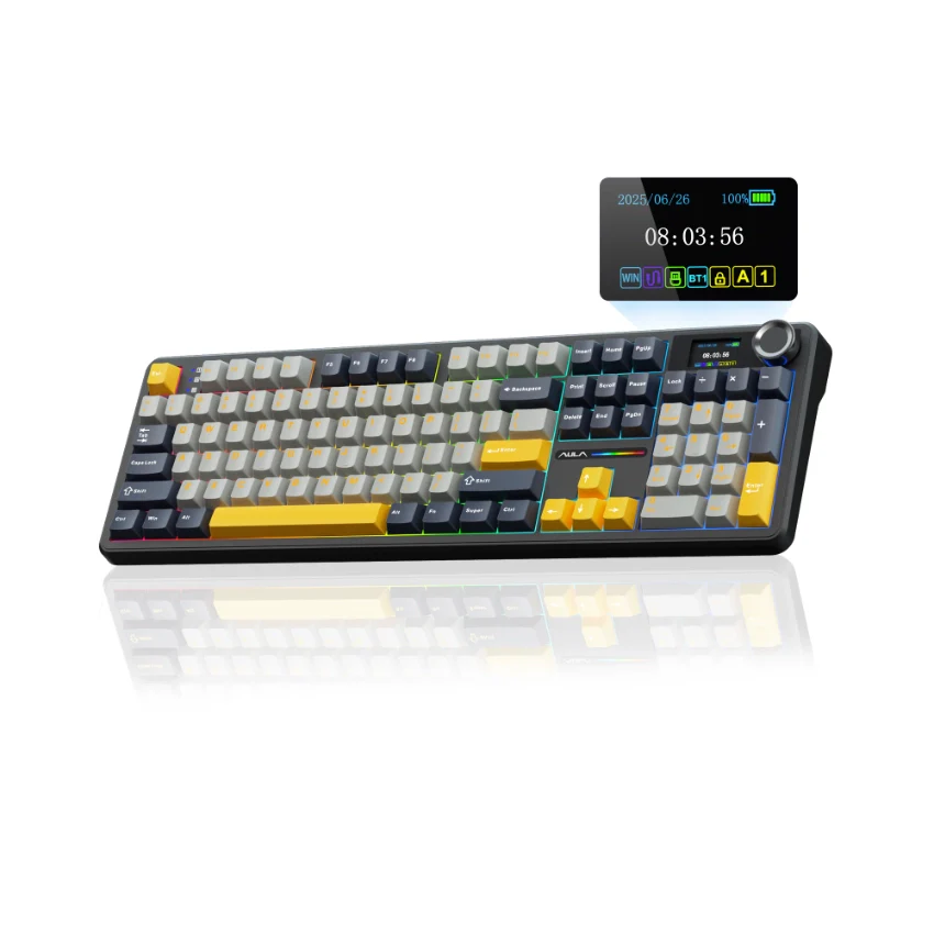 AULA F108 Pro Full Size vision Knob Keyboard - Image 10
