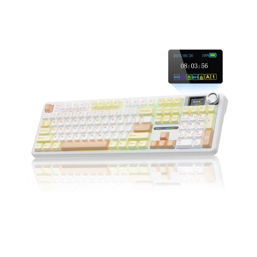 AULA F108 Pro Full Size vision Knob Keyboard - Image 29