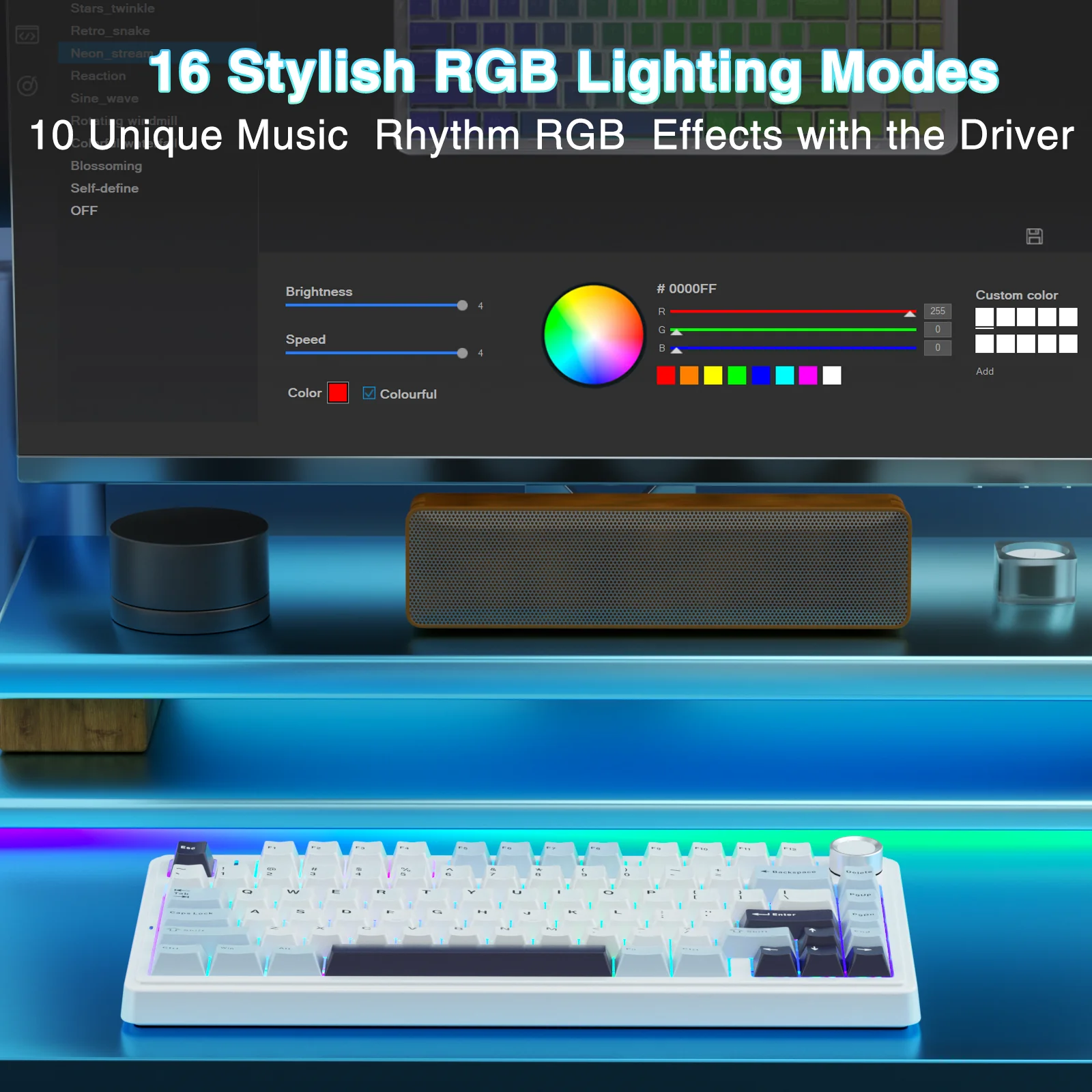 AULA F75 Pro Knob Side-Printed Mechanical Keyboard - Image 101