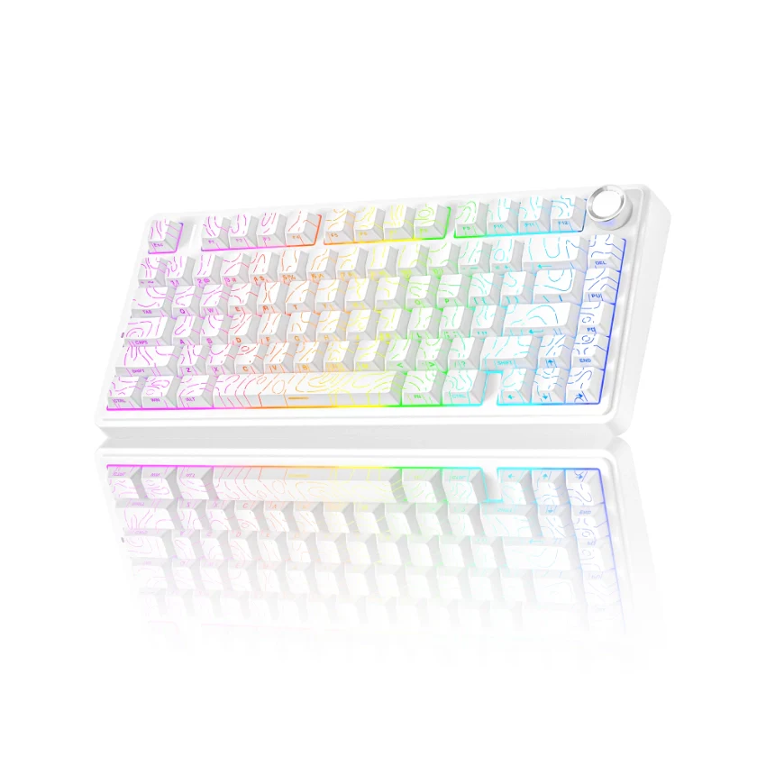 AULA F75 Pro Knob Side-Printed Mechanical Keyboard - Image 43