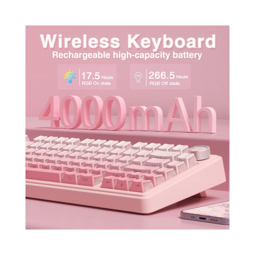 AULA F75 Pro Knob Side-Printed Mechanical Keyboard - Image 70