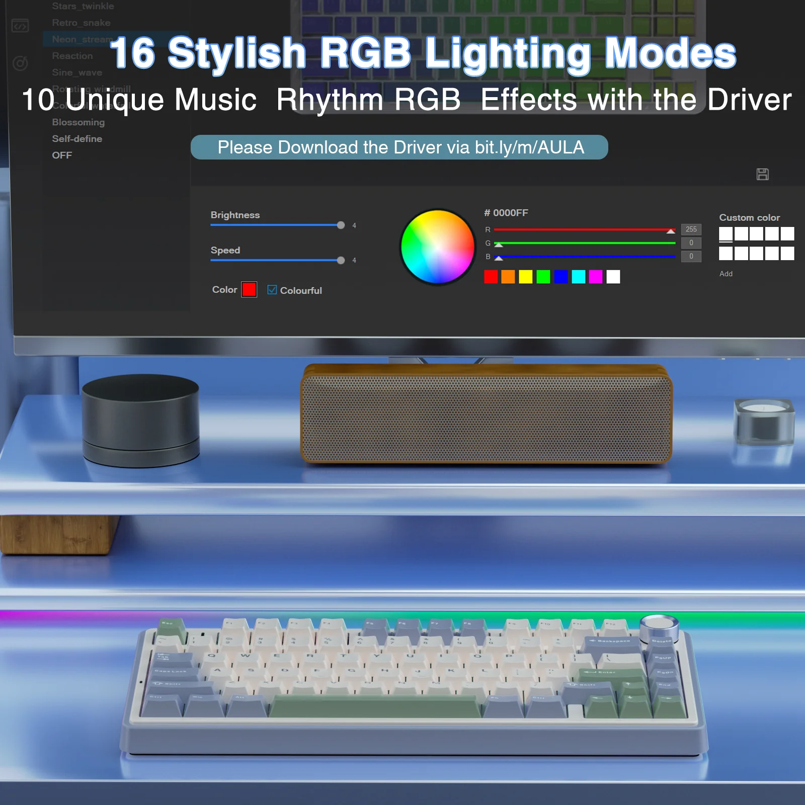 AULA F75 Pro Knob Side-Printed Mechanical Keyboard - Image 79