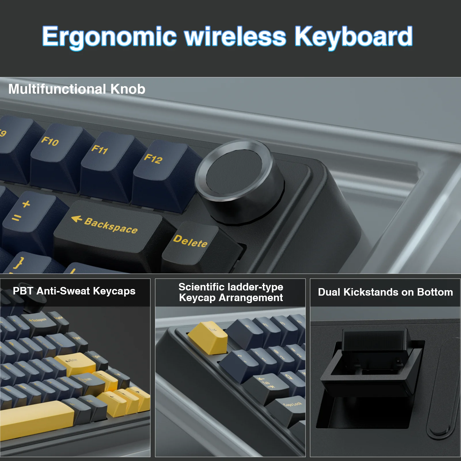 AULA F75 Pro Knob Side-Printed Mechanical Keyboard - Image 84