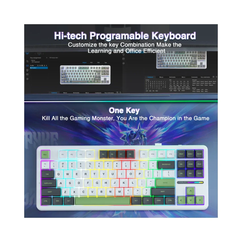 AULA F87 Mechanical Keyboard👉 Huge Clearance Sale - Image 10