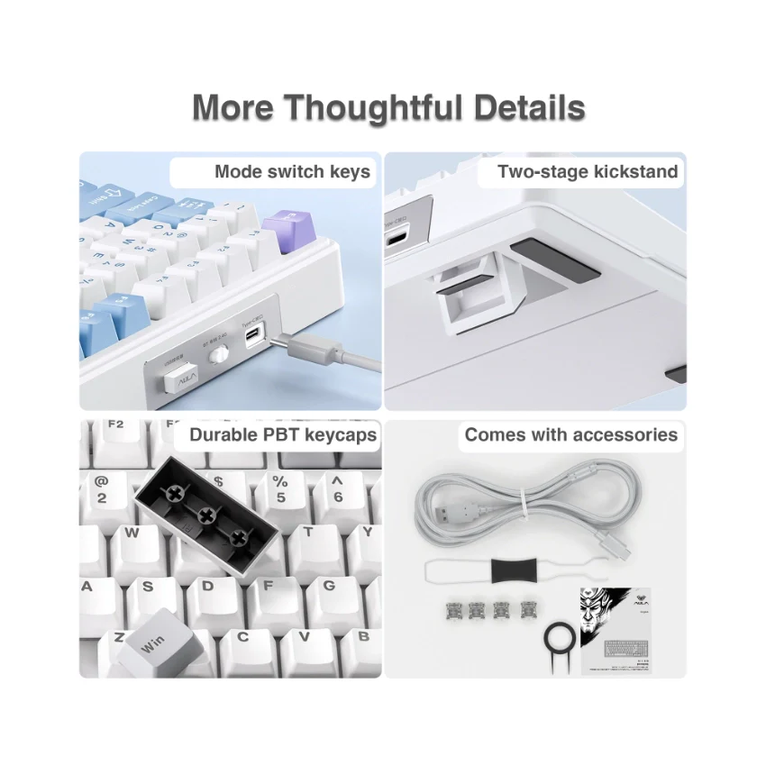 AULA F99 Tri-Mode Mechanical Keyboard👉 Huge Clearance Sale - Image 4