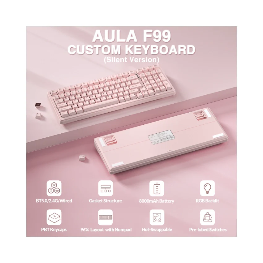 AULA F99 Tri-Mode Mechanical Keyboard👉 Huge Clearance Sale - Image 58