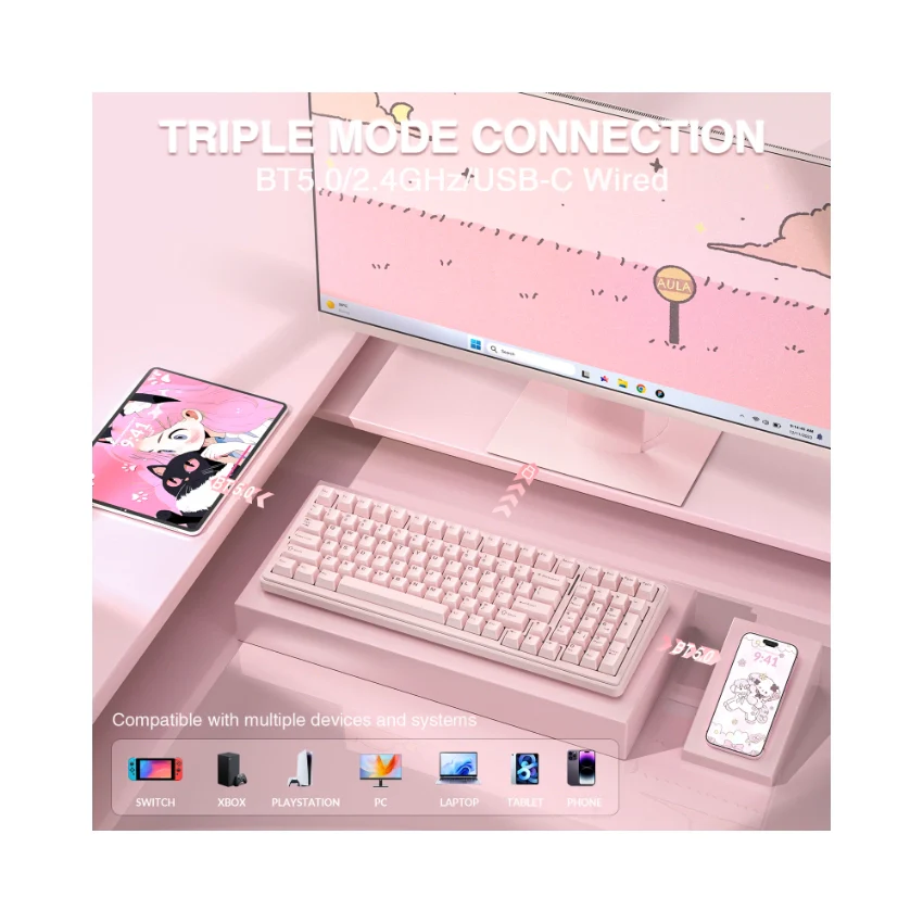 AULA F99 Tri-Mode Mechanical Keyboard👉 Huge Clearance Sale - Image 60