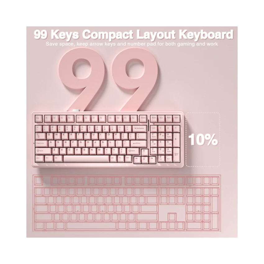 AULA F99 Tri-Mode Mechanical Keyboard👉 Huge Clearance Sale - Image 64