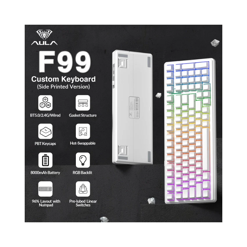 AULA F99 Tri-Mode Mechanical Keyboard👉 Huge Clearance Sale - Image 67