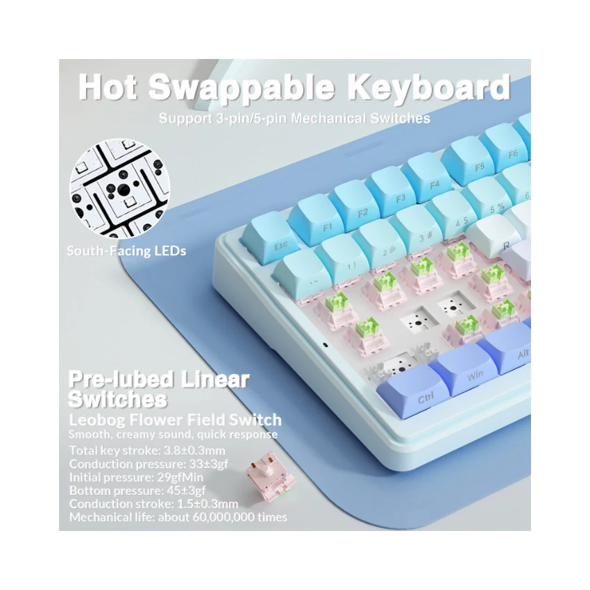 AULA F99 Tri-Mode Mechanical Keyboard👉 Huge Clearance Sale - Image 77