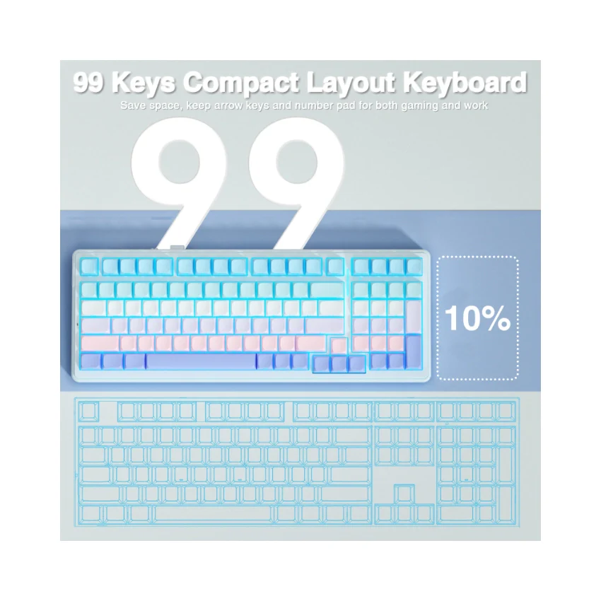 AULA F99 Tri-Mode Mechanical Keyboard👉 Huge Clearance Sale - Image 82