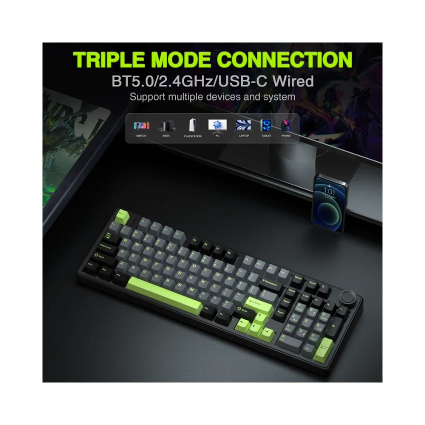 AULA F99 Pro Knob Mechanical Keyboard - Image 6