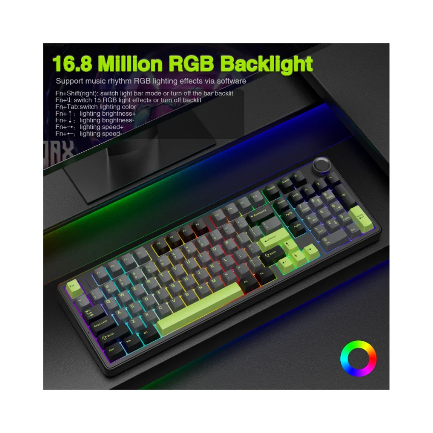 AULA F99 Pro Knob Mechanical Keyboard - Image 7