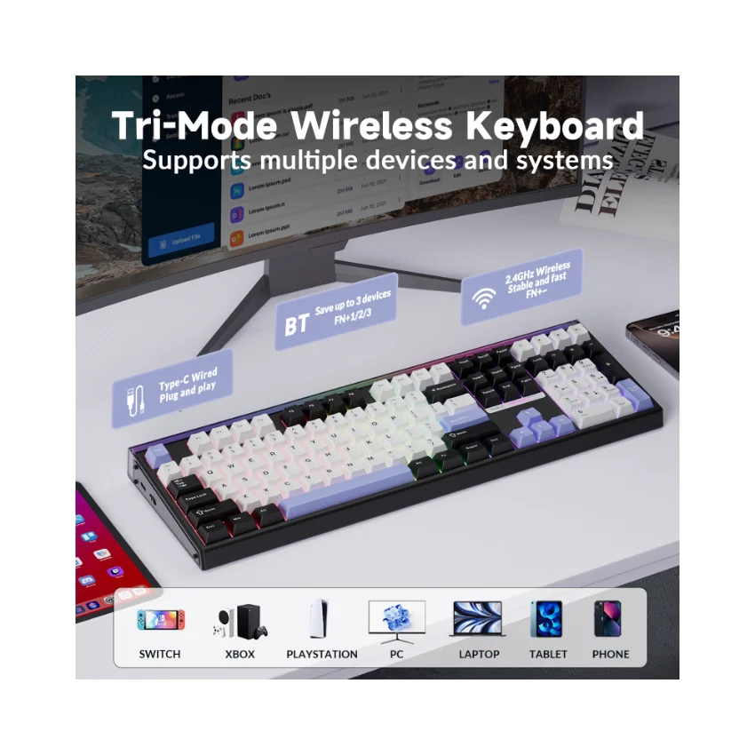 AULA H108 LumioTune Full Size Keyboard - Image 3