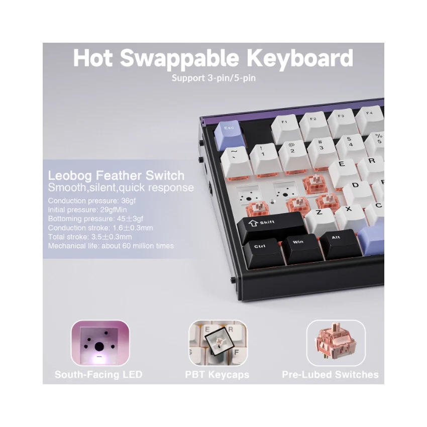 AULA H108 LumioTune Full Size Keyboard - Image 5