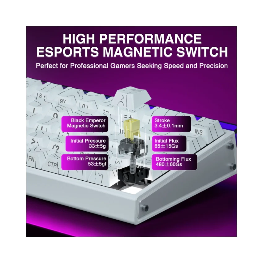 AULA Hero 68 HE Wired Magnetic Keyboard - Image 12