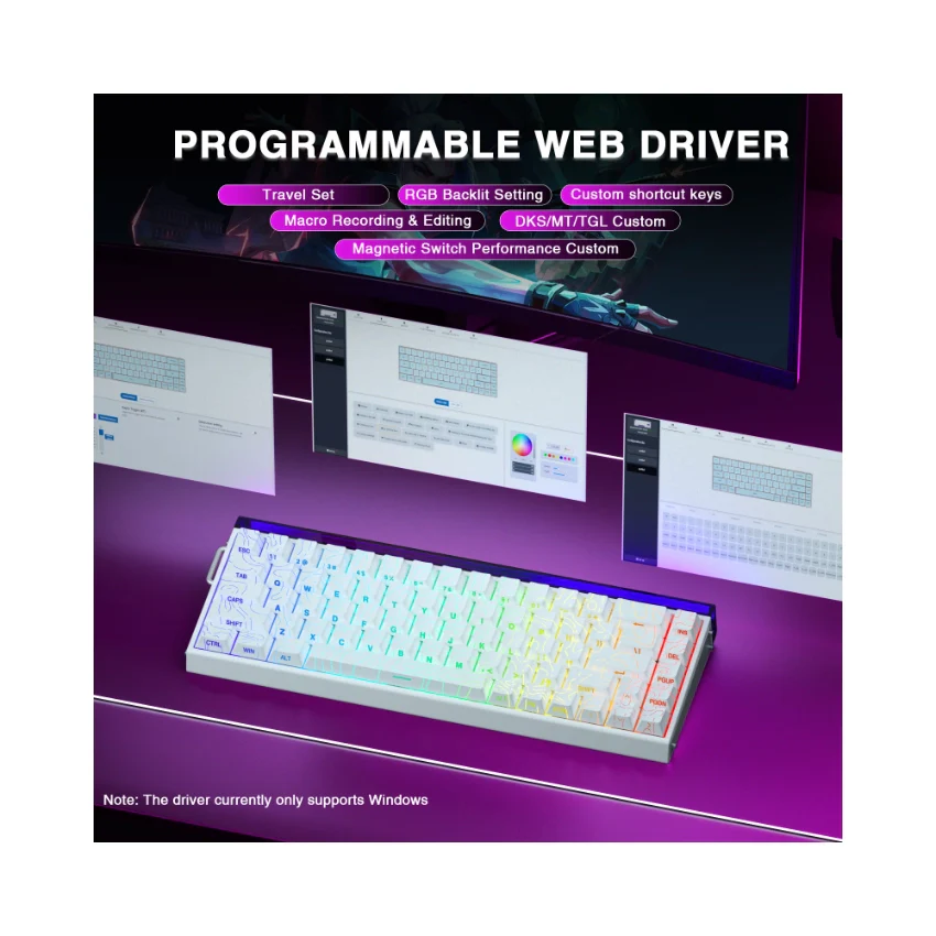AULA Hero 68 HE Wired Magnetic Keyboard - Image 18