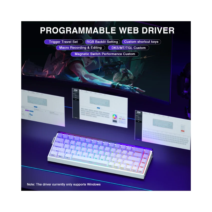AULA Hero 68 HE Wired Magnetic Keyboard - Image 42