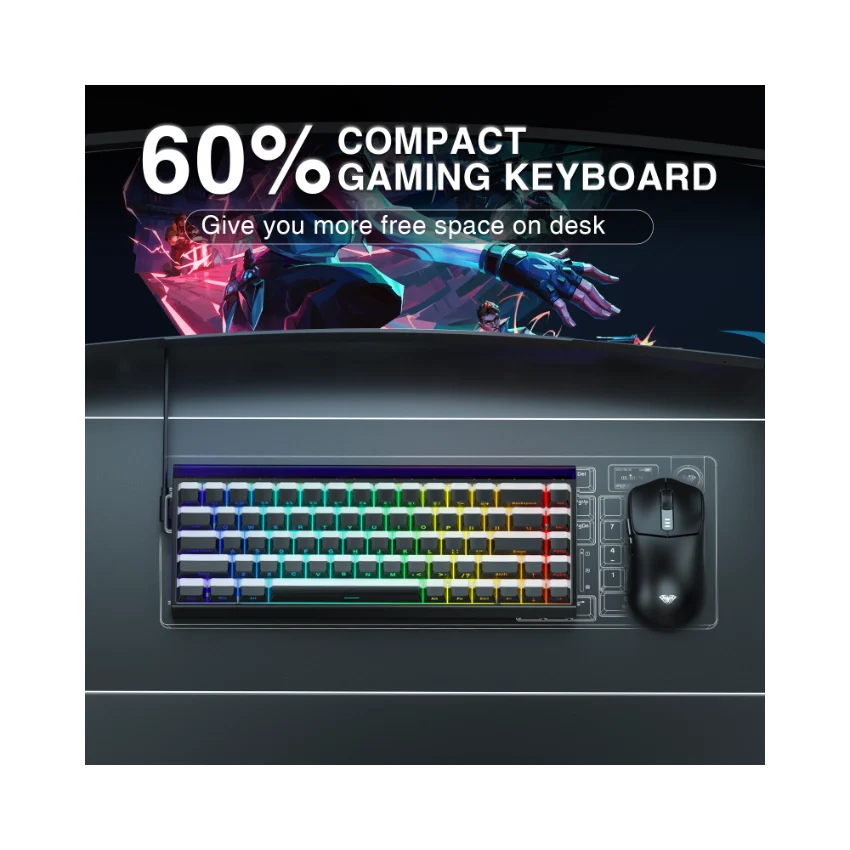 AULA Hero 68 HE Wired Magnetic Keyboard - Image 51