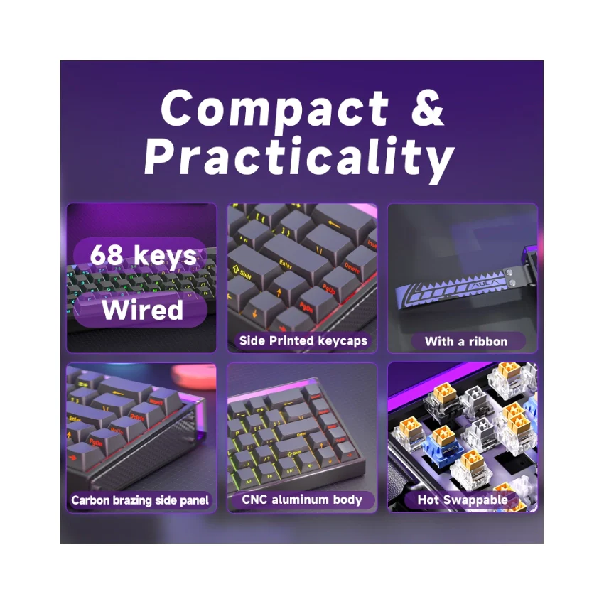 AULA Hero 68 HE Wired Magnetic Keyboard - Image 65