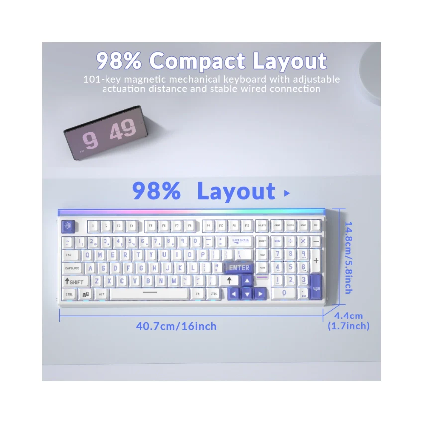 AULA Hero99 Wired Magnetic Gaming Keyboard - Image 9