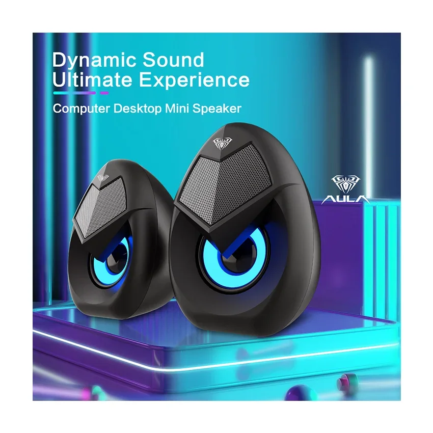 AULA N69 USB Wired Stereo Gaming Speakers - Image 3