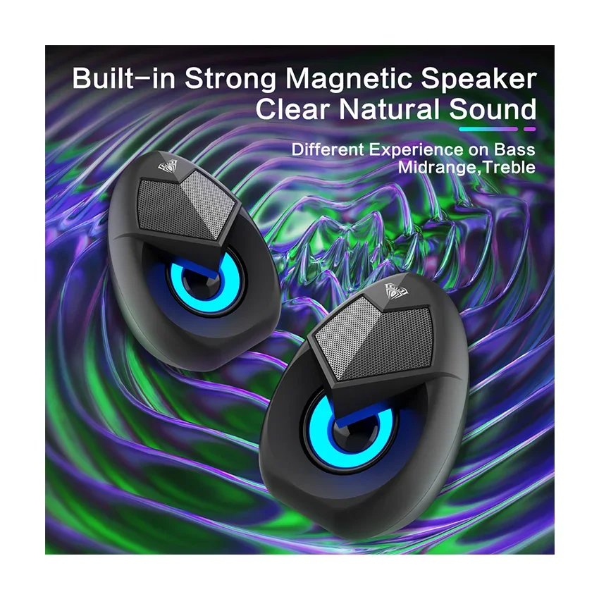 AULA N69 USB Wired Stereo Gaming Speakers - Image 5