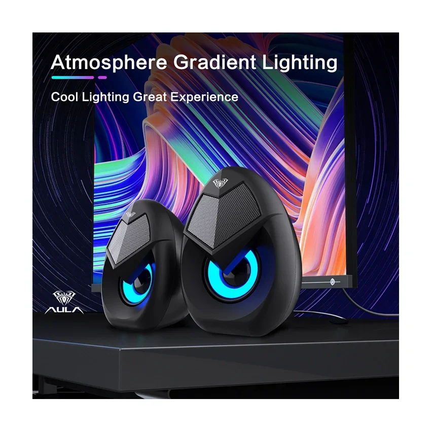 AULA N69 USB Wired Stereo Gaming Speakers - Image 7