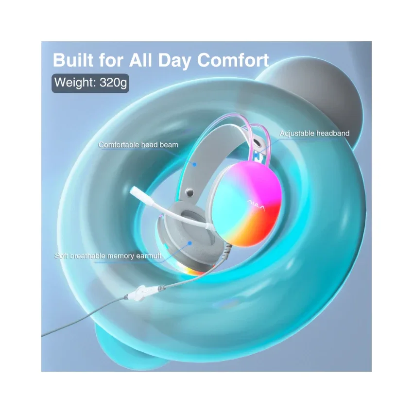 AULA S505 Wired RGB Gaming Headset - Image 3