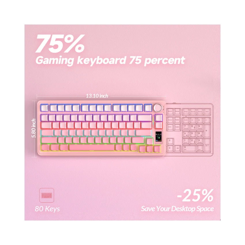 AULA S75 Pro Knob Mechanical Keyboard - Image 14