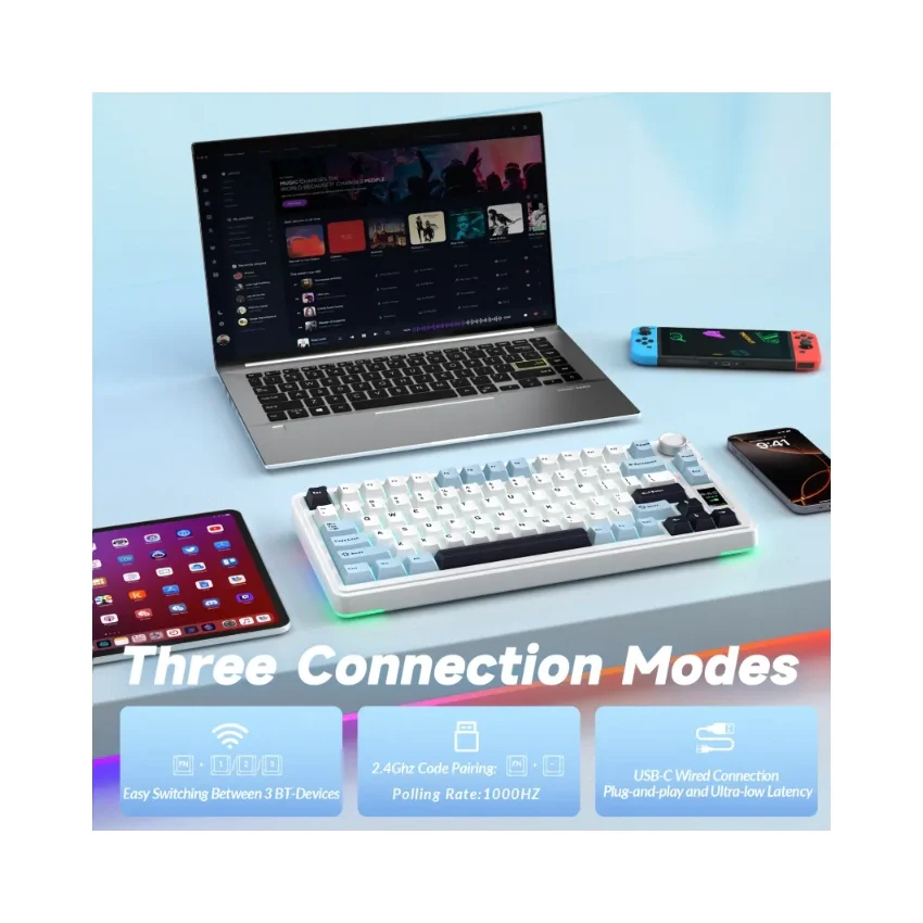 AULA S75 Pro Knob Mechanical Keyboard - Image 23