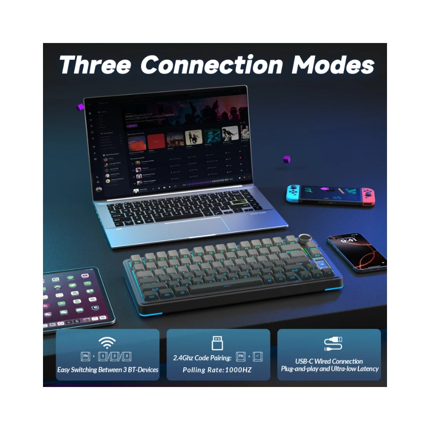 AULA S75 Pro Knob Mechanical Keyboard - Image 39