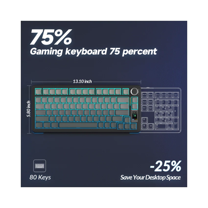 AULA S75 Pro Knob Mechanical Keyboard - Image 40