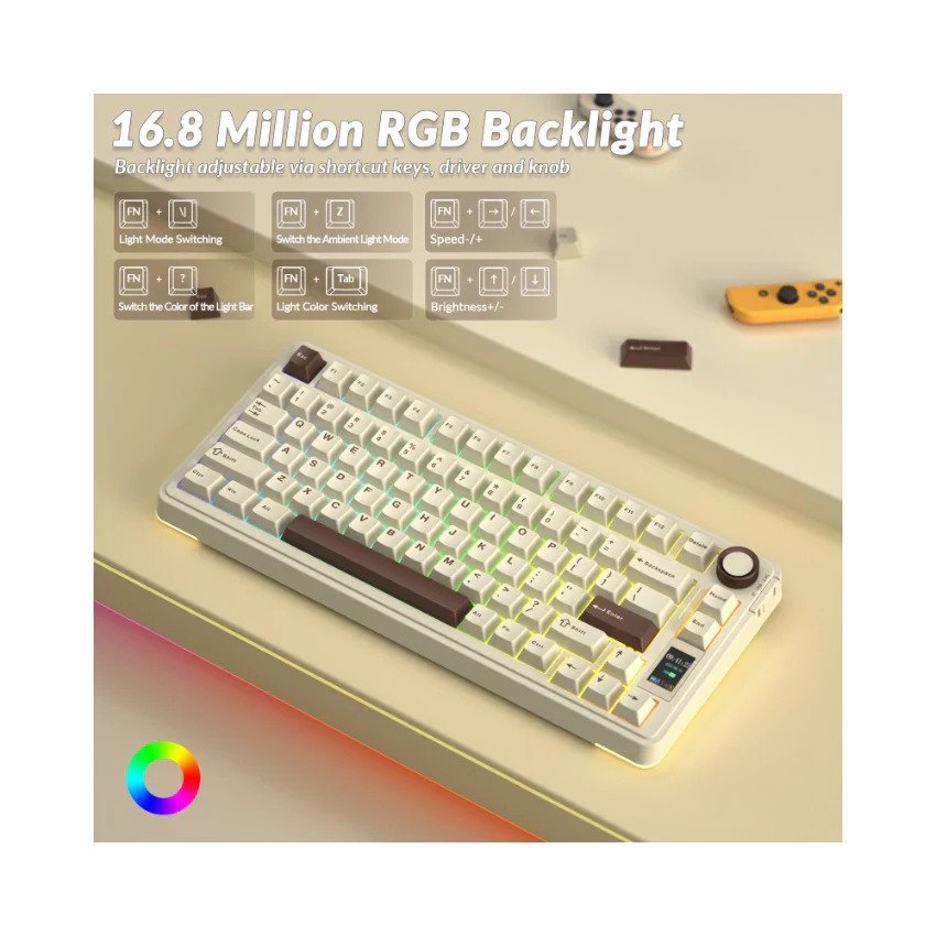 AULA S75 Pro Knob Mechanical Keyboard - Image 7