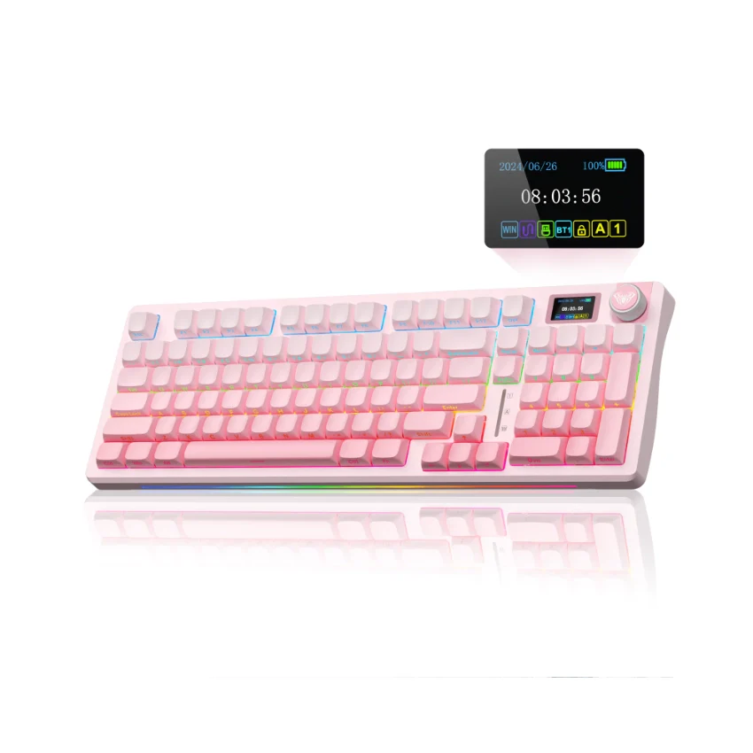 AULA S98 Pro Mechanical Keyboard With Knob& LCD Screen - Image 19