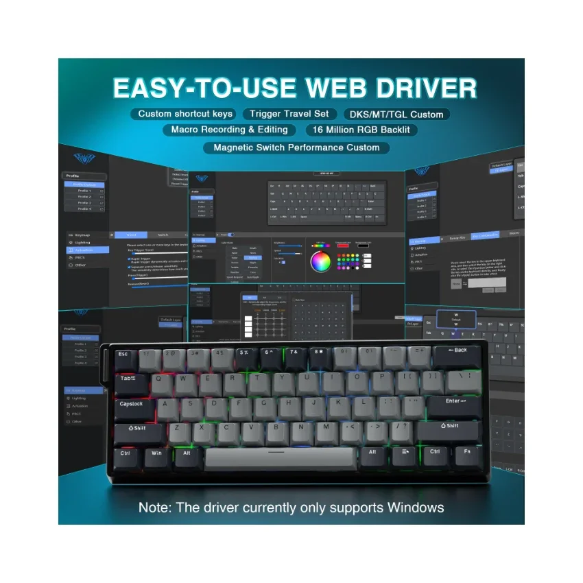 AULA WIN60 HE Wired Magnetic Keyboard - Image 39