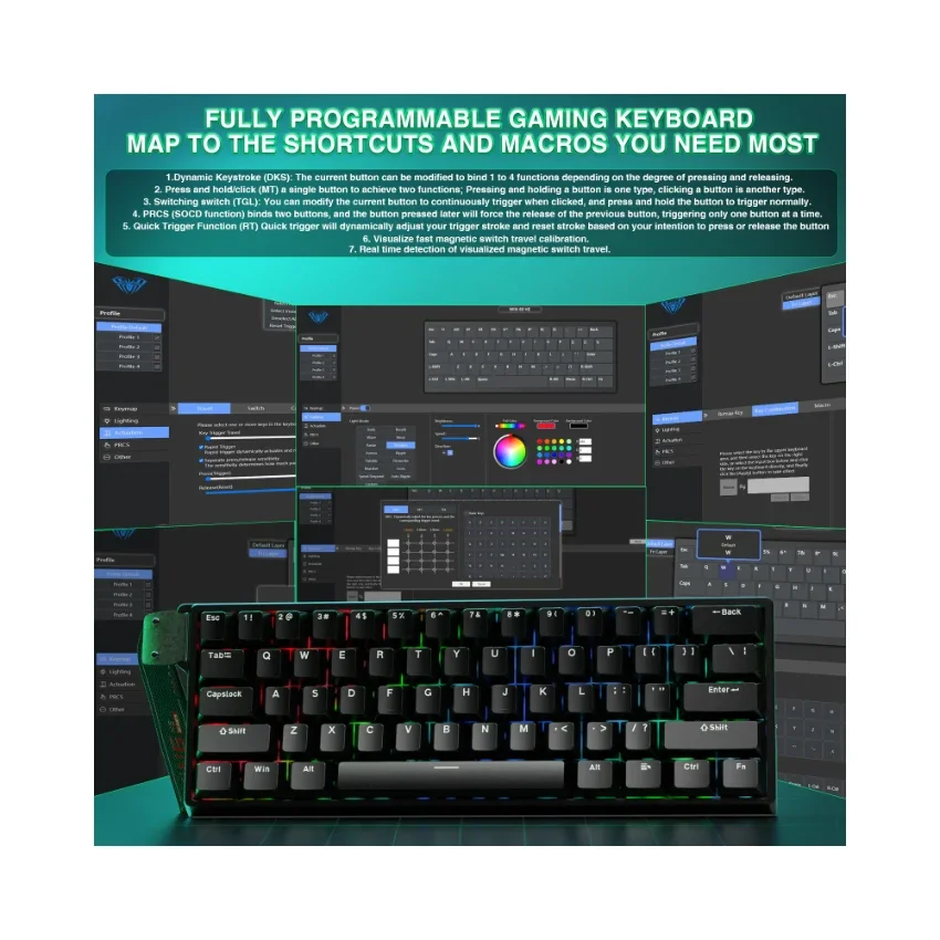 AULA WIN60 HE Wired Magnetic Keyboard - Image 48