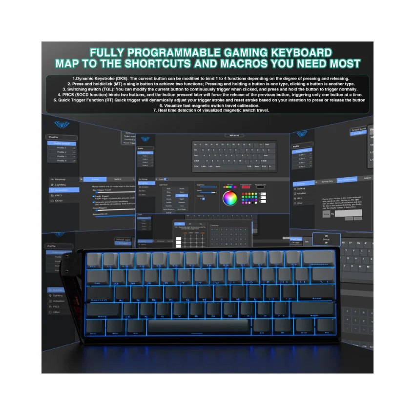 AULA WIN60 HE Wired Magnetic Keyboard - Image 56