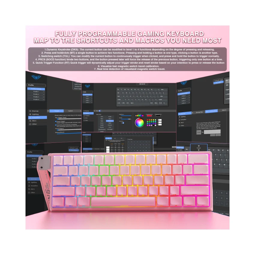AULA WIN60 HE Wired Magnetic Keyboard - Image 65