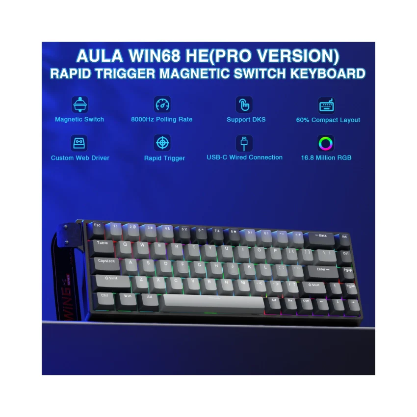 AULA WIN68 HE Wired Magnetic Keyboard - Image 29