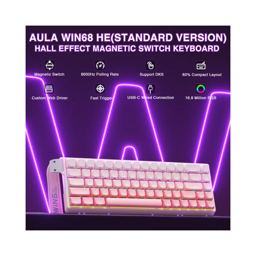 AULA WIN68 HE Wired Magnetic Keyboard - Image 53